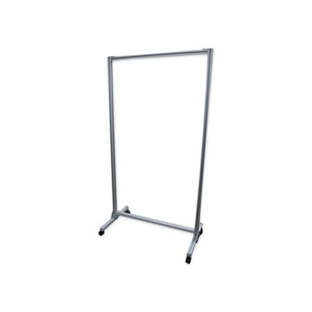 Ghent Mfg Ghent, ACRYLIC MOBILE DIVIDER, 38.5in X 23.75in X 74.19in, ACRYLIC; ALUMINUM, CLEAR CMD7438A
